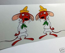 Slowpoke Rodriguez x 2 Vintage Style DECAL, Vinyl STICKER, rat rod, racing, 4"
