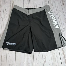Krav Maga Worldwide Revgear KMW Jiu Jitsu MMA Martial Arts Shorts Mens 36 Black