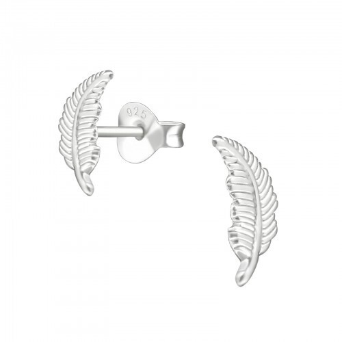 Nature Set of Ear Studs 925 Sterling Silver Feather, Bee & Hummingbird Gift Pack - Picture 3 of 7