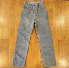 Vintage White Tab Levi s Youth 11 Slim 419-1555 Corduroy Made In USA