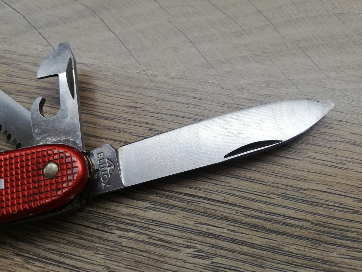 VTG RARE VICTORINOX ELINOX SWISS ARMY RED OLD CROSS FARMER VTG RARE VICTORINOX ELINOX SWISS ARMY RED OLD CROSS FARMER