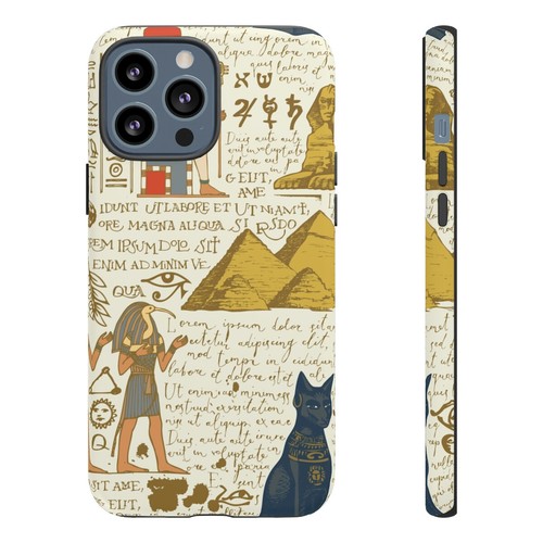 Egyptian Print Phone Case Ancient Egypt Pyramids Pharaoh Hieroglyphics, Travel - Picture 23 of 48