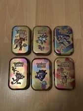 Lot De 6 Mini Tins Pokémon 151 - Jetons + Cartes