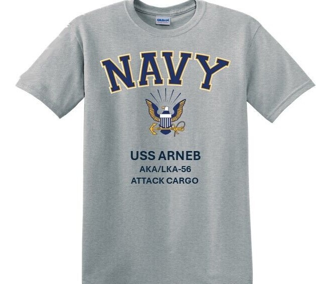 USS CAPRICORNUS AKA/LKA-57 *AMPHIBIOUS *EAGLE*SHIRT. OFFICIALLY