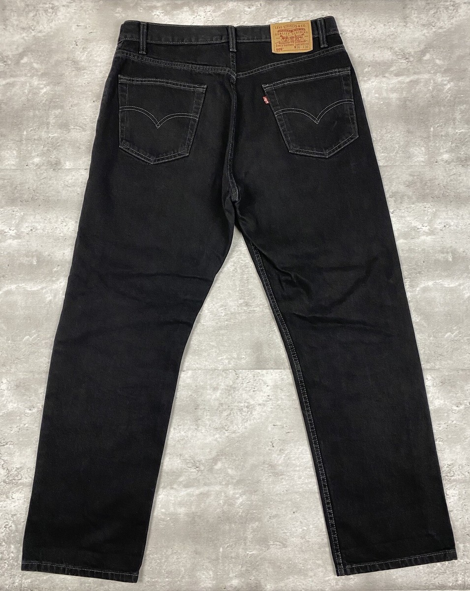 90s Levi's 505 black denim pantsリーバイスUSA s-l1200.jpg