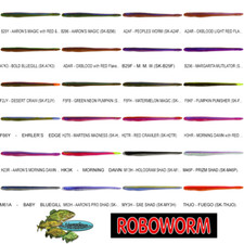 Roboworm ( SK ) 4.5 Inch Fat Worms 8pk Any 24 Colors FREE SHIPPING
