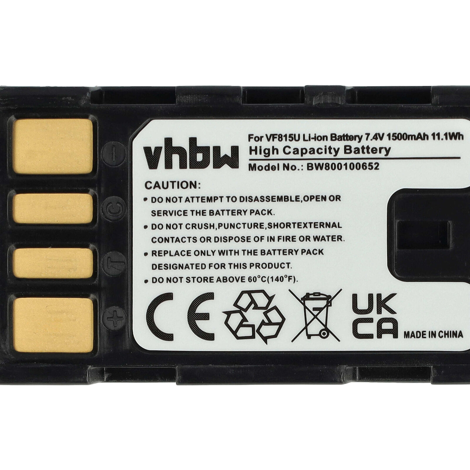 Batteria per JVC GR-D720 GC-PX10EU DR-D818 GC-PX100BEU GC-PX100 GC-PX10 1400mAh