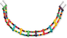 Bird Ladder Toys Coloured Flexible Parrot Swing Bridge Wooden Cockatiel Cage Han