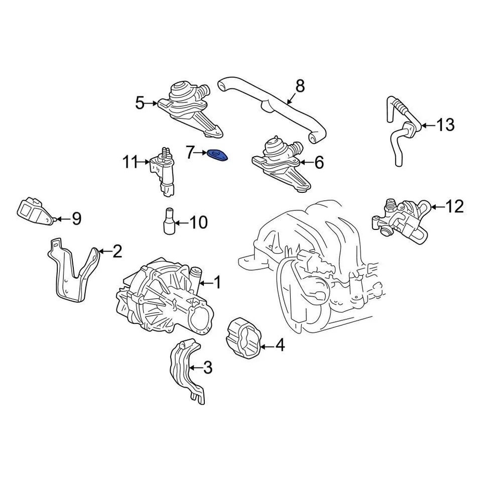 For Mercedes-Benz G55 AMG 03-11 Secondary Air Injection Control Valve Gasket - Image 4 of 4