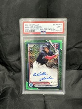 2024 Bowman - Chrome Prospect Autographs Walker Jenkins #CPA-WJ Green Shimmer...