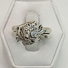 STUNNING .925 Vintage Sterling Silver Estate Ring Size 7