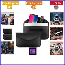 2 Pack Signal Blocking Faraday Bags for Phone  Car Keys, RFID  GPS Safe
