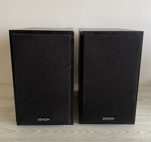 Denon SC-M41 Hifi Speakers Black With Covers Tested & Working