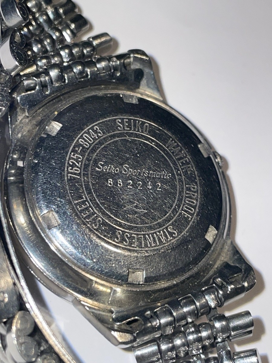 Vintage Seiko Sportsmatic 7625-8043 Automatic Men's Wrist Watch | eBay