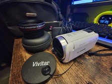 Canon VIXIA HF R800HD Vivitar wide angle lense,UV/IR cut filter,and leather case
