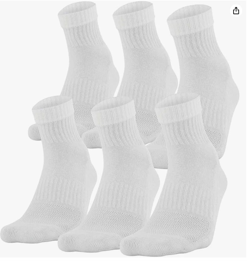 Calcetines de entrenamiento Under Armour de algodón, varios pares blancos Foto 4 de 4