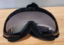 OutdoorMaster Ski Snowboard Goggles, NWOT, Black Frame Yellow Lens, w/Bag
