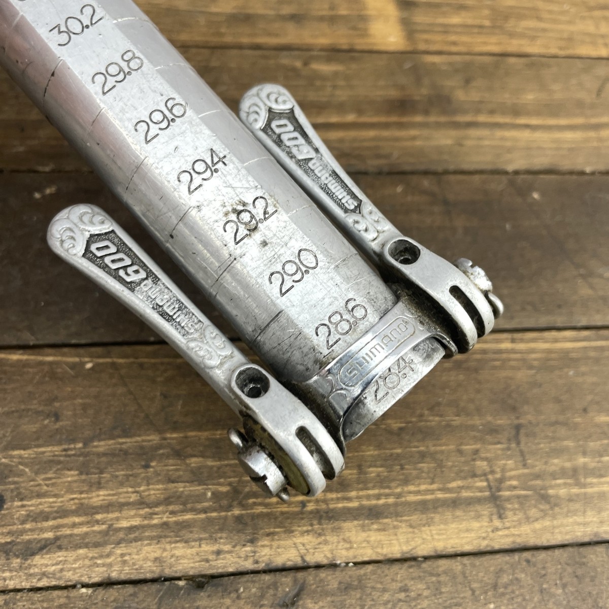 Vintage Shimano 600 Downtube Shifters Arabesque Friction 2x Clamp