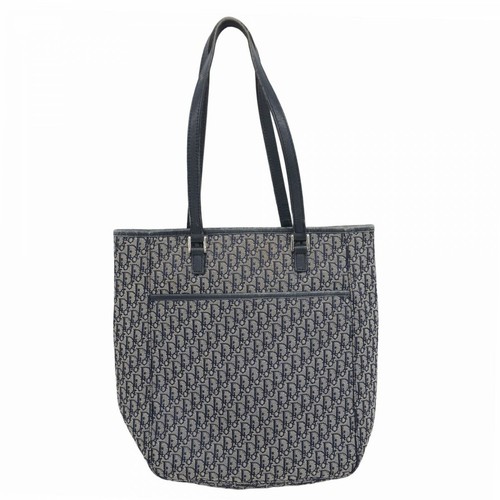 Christian Dior Bolso de Mano Cartera Trotter Lona Azul Marino Auténtico - Imagen 19 de 24