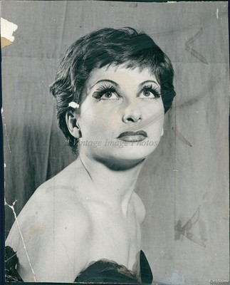 1953 Renee Jeanmarie Ballet Paris Opera House Beauty Historic Vintage Photo 7x9