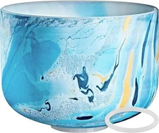 Meinl Sonic Energy Marble Crystal Singing Bowl 10 A Note Brow Chakra