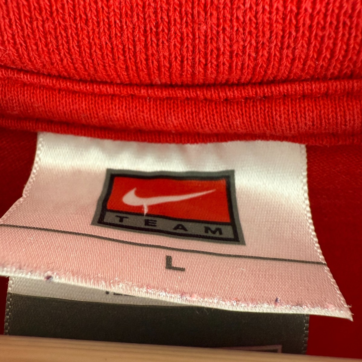 Vintage Nike Arsenal Shirt Men's Large Center Swoosh Red