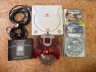 Sega Dreamcast Console, 3 Games , Visual Memory Unit - Tested Working