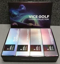 BOX of Vice Pro Cosmic Collection Limited Edition Golf Balls (12) Sold Out -RARE