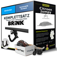 Anhängerkupplung BRINK abnehmbar für CITROEN Jumpy +E-Satz Set NEU