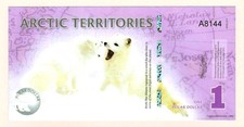 ARCTIC TERRITORIES 1 Polar Dollars 2012 Polymer UNC (TK 19 358)