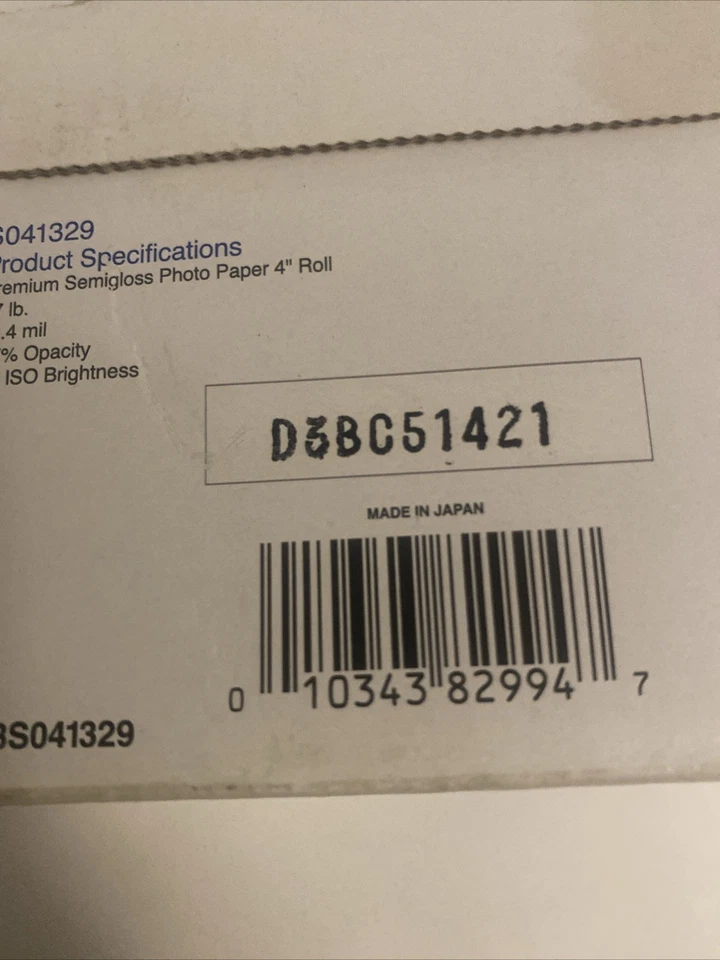 Epson Premium Semi Gloss Photo Paper 4" Roll 26’ -S041329 Open Box - Image 4 of 4
