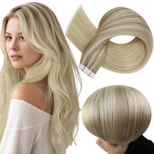 Blonde Tape in Hair Extensions Color 18/22/60 Tape Ins Extensions Human Hair 22