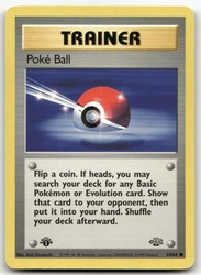 Poke Ball 64/64 Jungle 1st Edition Trainer