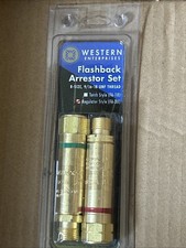 Western Enterprises FA-30 Flashback Arrestor Set Regulator Oxygen Fuel