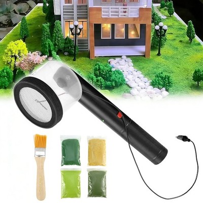 Mini Static Grass Beflockung Applikator Beflockungsmaschine mit 4 Modellbau Gras