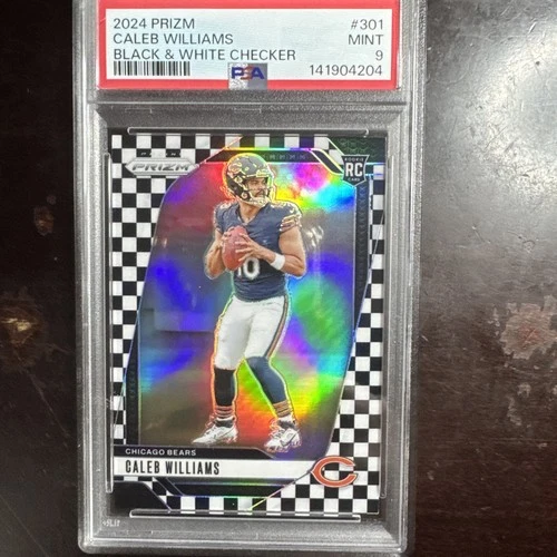 2024 Panini Prizm - Rookies Caleb Williams #301 Black & White Checker Prizm (RC)