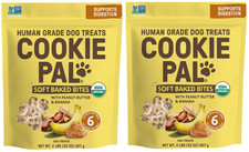 Cookie Pal Soft Baked Bites, Peanut Butter and Banana Dog Treats, 2 lb, 2-count