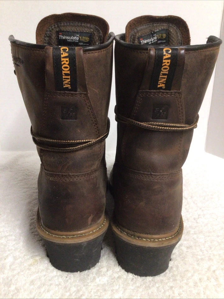 Botas de trabajo Carolina Logger de cuero impermeables con puntera de acero para hombre 11 D CA5821 Foto 4 de 4