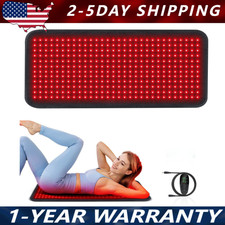 New LED Red Light Therapy Pad Infrared Full Body Mat For Back Muscle Pain Relief