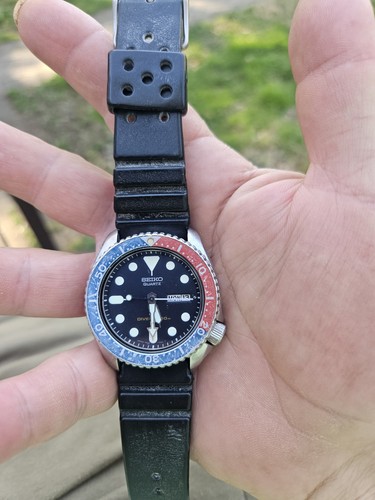 Vintage [EXCELLENT+5] SEIKO 7548-700F Pepsi Diver 150m Men's Quartz Watch JAPAN