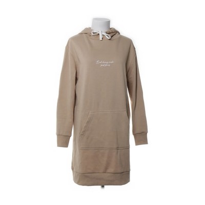 Zink, Kapuzenkleid, Größe: M, Beige, Baumwolle/Polyester, Print, Damen #NIV