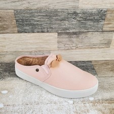 Spenco Audrey Slide Women's Shoes Sz 7.5 B Pale Blush Canvas Slip On Sneakers