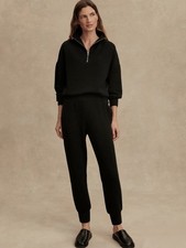 Varley Women  s Black Comfy Double Soft The Slim Cuff Pant 27.5" Joggers  XXS