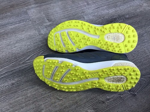 Adidas Adipower S Boost Spikeless Golf Men’s Sz 13 Shoes Gray Volt Green F33218 - Picture 12 of 13