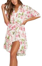 Show Me Your Mumu Brie Robe Garden of Bloom One Size Floral Print Women  s Tie