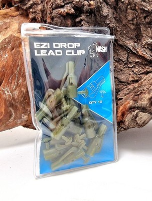 Nash Ezi Drop Lead Clip Weedy Green 10 Stück SALE