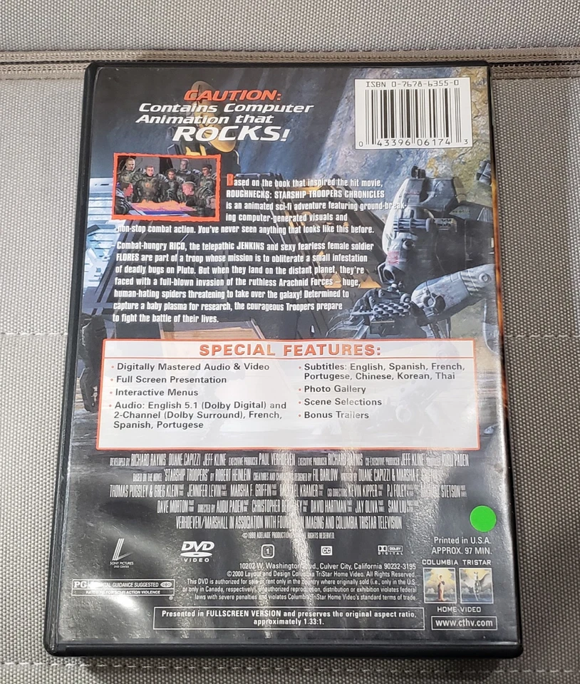 Animation Roughnecks STARSHIP TROOPERS CHRINICLES DVD 中文字幕 Foto 4 de 4