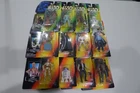 STAR WARS LOT OF 12 POTF2 CANADIAN CARDED FIGURES:  LUKE, HAN, R2-D2, C3PO +MORE