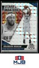 2020-21 Mosaic Brandon Ingram Stare Masters Mosaic White #/25 #22 Pelicans