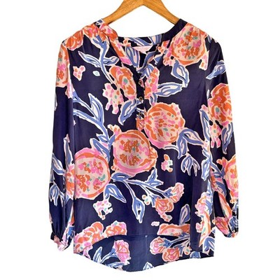 Lilly Pulitzer Alexandra Silk Floral Top - size Small